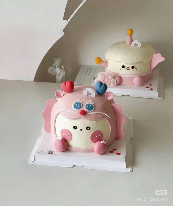 Bubblegum Dragon Puff Cake